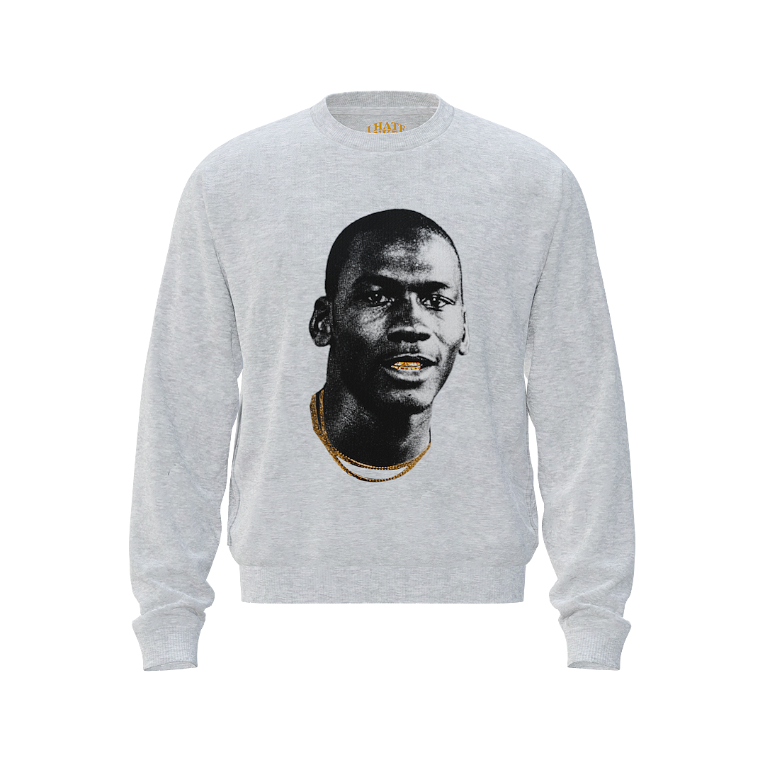 GOLD MOUTH CREWNECK GRAY