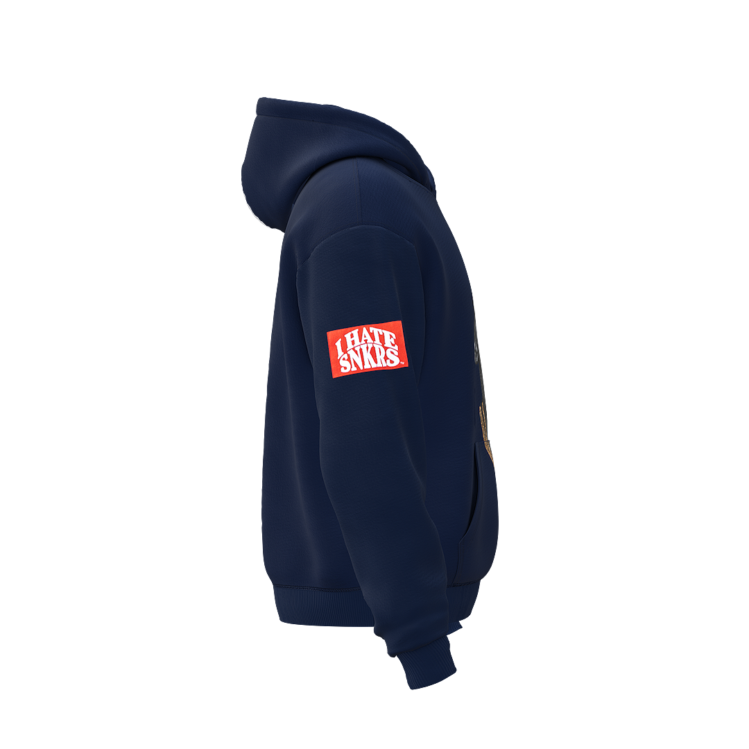 GOLD MOUTH NAVY HOODIE