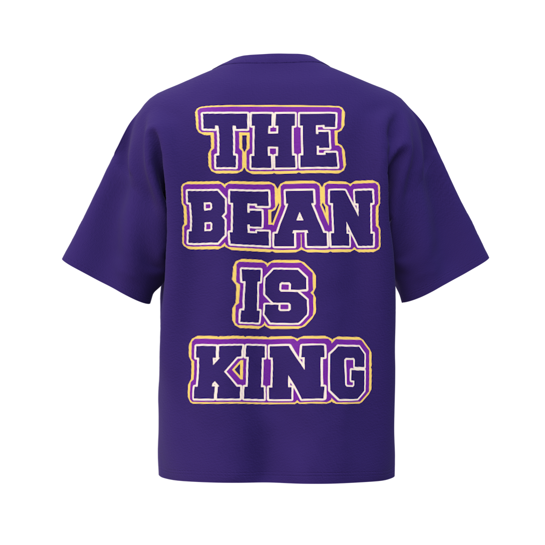 THE BEAN IS KING TEE PURPLE (Order Ships Within 2 Weeks Or Less After CyberMonday!! All Sales Final No Exchanges)