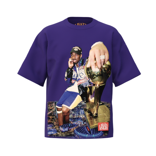 THE BEAN IS KING TEE PURPLE (Order Ships Within 2 Weeks Or Less After CyberMonday!! All Sales Final No Exchanges)